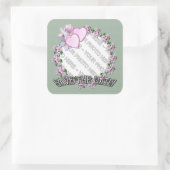 APPLE BLOSSOM ~ Ajouter une photo ~ Stickers Carré (Sac)