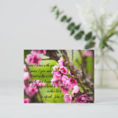 Apple Blossom Briefkaart (Staand voorkant)