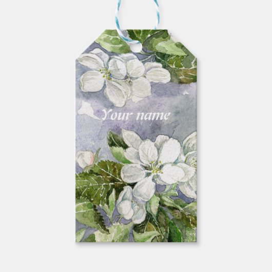 Apple blossom cadeaulabel (Voorkant)