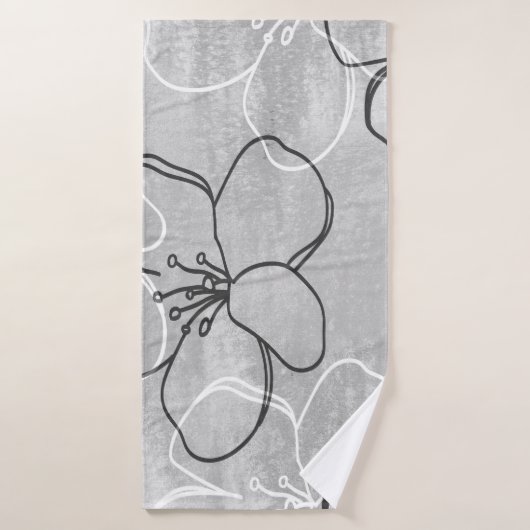 Apple Blossom Dream : Ornement Abstrait (Serviette de bain)