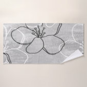 Apple Blossom Dream : Ornement Abstrait (Serviette de bain)