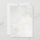 Apple blossom en bee Sweet 16 Uitnodiging (Achterkant)