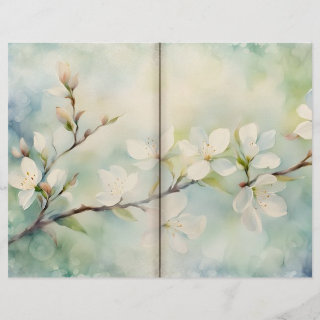 Apple Blossom Journal Page (Voorkant)