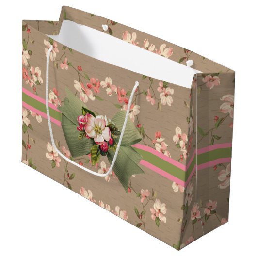 Apple Blossom Large Cadeautasje (Voorkant Gekanteld)