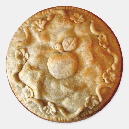 Apple Blossom Pie Ronde Sticker (Voorkant)