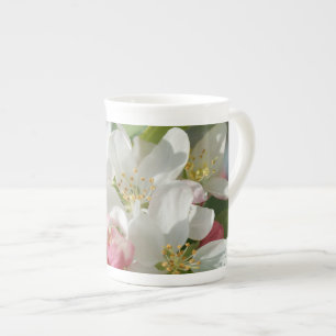 Apple Blossom Pink & White Flowers Porselein Kop