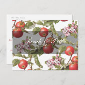  Apple Blossom Save-the-Date Aankondigingskaart (Voorkant / Achterkant)