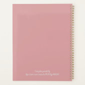  Apple Blossom Spiral Planner (Achterkant)