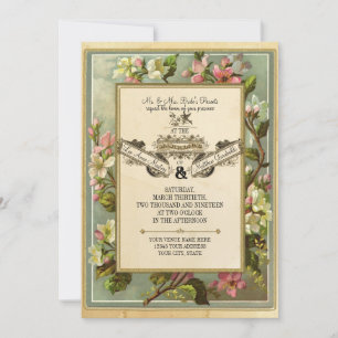 Apple Blossom, Tea Sined Typografie Kaart