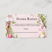 Apple Blossom Tree Wreater Diaper Raffle Visitekaartje (Voorkant)