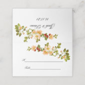 Apple Blossom Waterverf Stems Wedding (Buitenkant ongevouwen)