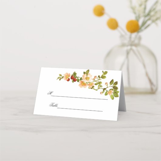 Apple Blossom Waterverf Stems Wedding (Voorkant)