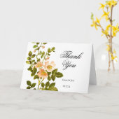 Apple Blossom Waterverf Stems Wedding Kaart (Gele Bloem)