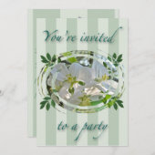 Apple Blossoms Feestuitnodiging Kaart (Voorkant / Achterkant)