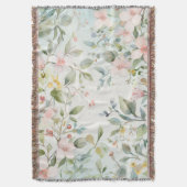 Apple blossoms inspired deken (Voorkant Verticaal)