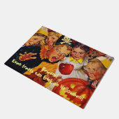Apple Bobbing Gevaren - Grappig Custom Halloween Deurmat (Schuin)