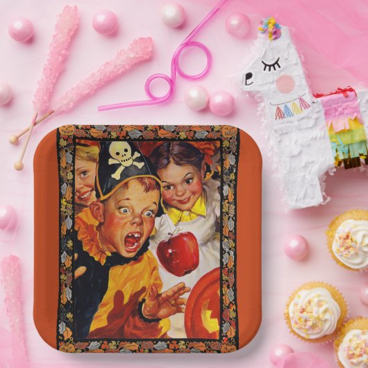 Apple Bobbing Gevaren Papieren Bordje (Feest)