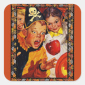 Apple Bobbing Gevaren Vierkante Sticker (Voorkant)