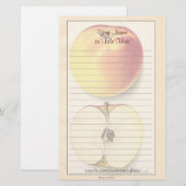 Apple-briefpapier Briefpapier (Voorkant / Achterkant)