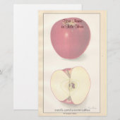 Apple-briefpapier Briefpapier (Voorkant / Achterkant)
