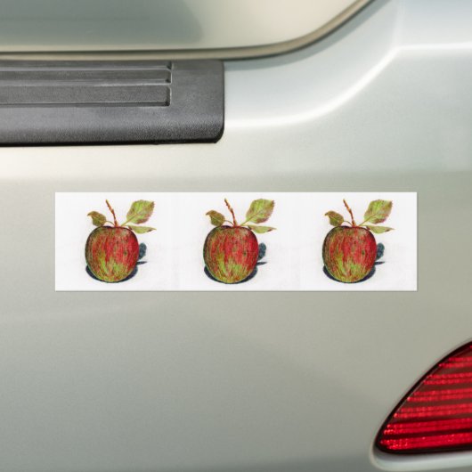 Apple Bumpersticker (Op auto)
