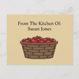 Apple Bushel Basket Recipcard Briefkaart