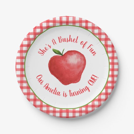 Apple Bushel van Fun Party Bord - (Voorkant)