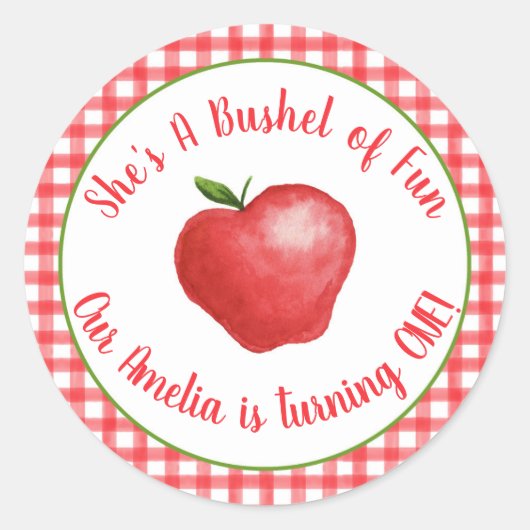 Apple Bushel van Fun Sticker - (Voorkant)