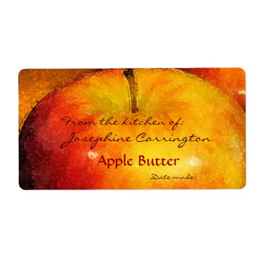 Apple Butter Canning Labels (Voorkant)