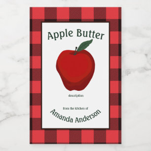 Apple Butter Canved Pset V Food Label Voedselcontainer Etiket