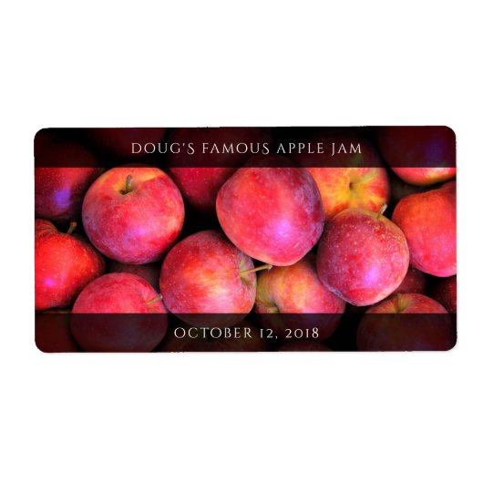 Apple Butter / Cider / Sauce / Jam Jar Etiket (Voorkant)