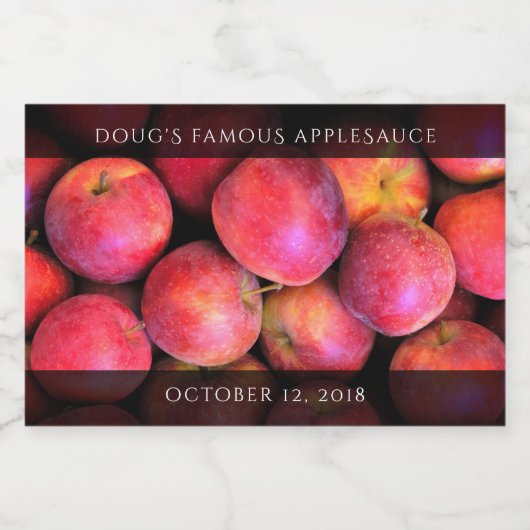 Apple Butter / Cider / Sauce / Jam Jar Voedselcontainer Etiket (Enkel label)