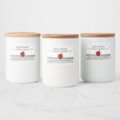 Apple Butter Kitchen Tegels 3x2 Productlabel Voedselcontainer Etiket (Flessen)