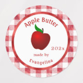 Apple Butter Personalized Canning Labels (Design 1)