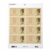 Apple Canning-label Etiket (Full Sheet)