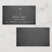 Apple Chalkboard Substitute Visitekaartjes voor le (Voorkant / Achterkant)