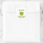 Apple chutney square sticker (Tas)