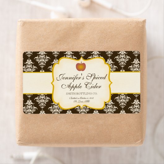 Apple cider flesetiket etiket (Insitu)