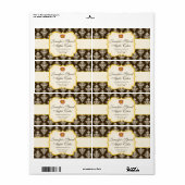 Apple cider flesetiket etiket (Full Sheet)
