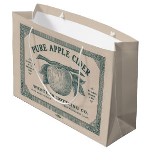  Apple Cider Label Western Bottling Company Groot Cadeauzakje