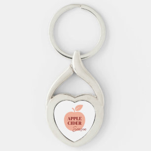Apple Cider Metalen Sleutelhanger