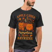 Apple Cider Pumpkins and Hayrides T-shirt (Voorkant)