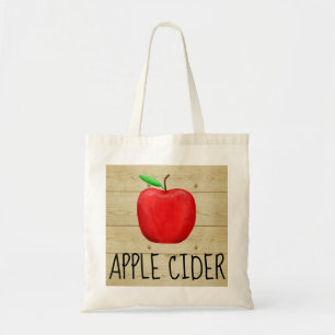 Apple Cider Red Apple Tote Bag