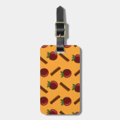 Apple Cinnamon Pattern Bagagelabel (Voorkant verticaal)