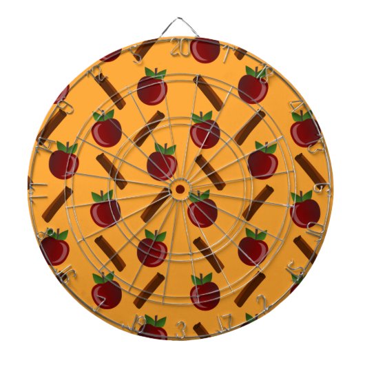 Apple Cinnamon Pattern Dartbord (Voorkant)