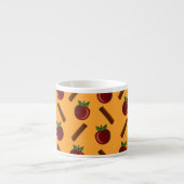 Apple Cinnamon Pattern Espresso Kop (Voorkant)