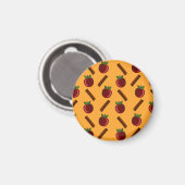 Apple Cinnamon Pattern Magneet (Voorkant / Achterkant)
