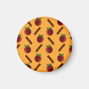 Apple Cinnamon Pattern Magneet