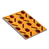 Apple Cinnamon Pattern Notitieboek (Rechterzijde)