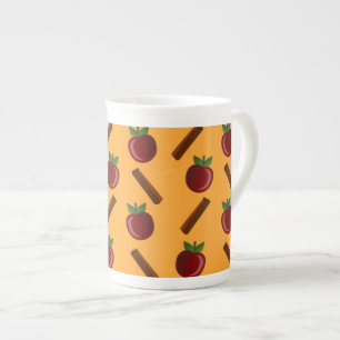 Apple Cinnamon Pattern Porselein Kop